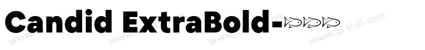 Candid ExtraBold字体转换